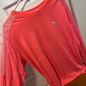 💞 VS PINK NEON CORAL LONG SLEEVE 💞